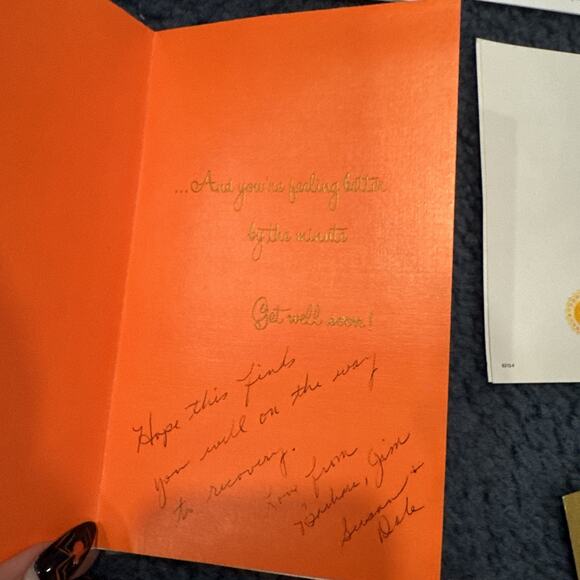 Vintage lot of 7 used get well cards - Picture 9 of 12